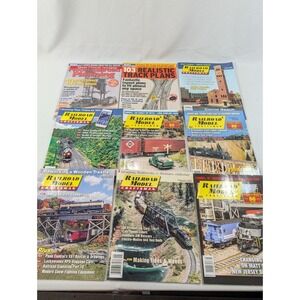 Lot of 9 Railroad Model Craftsman Magazines 7 Railroad Model  2 Model Railroader